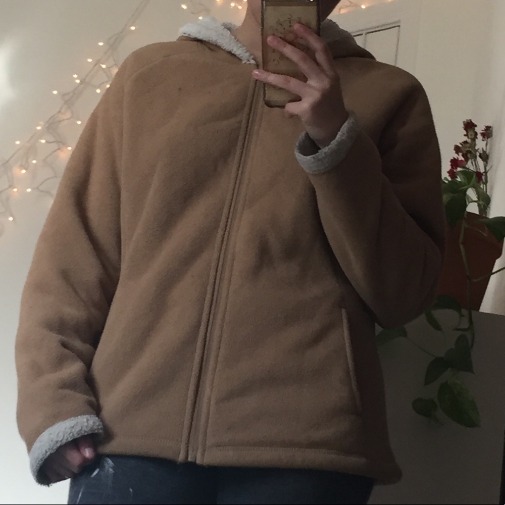 Fleece Lined Tan Coat